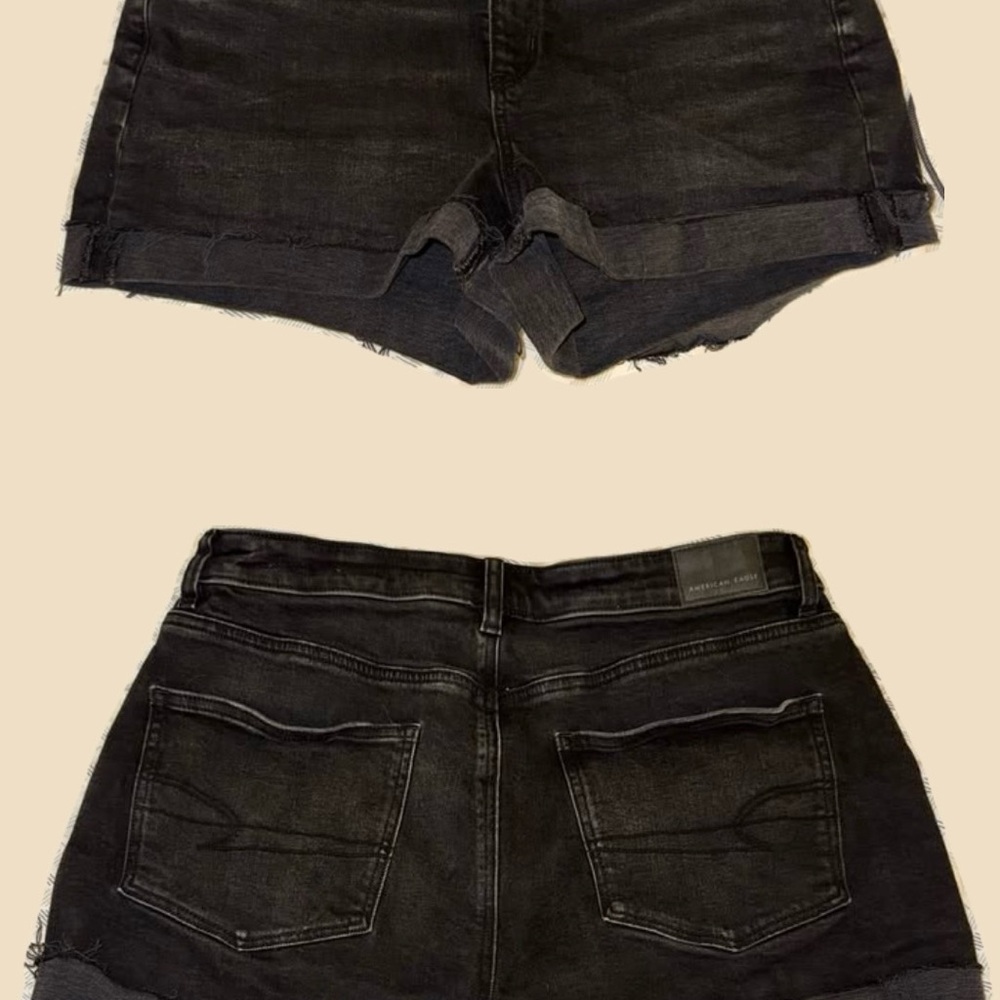 American Eagle Black Jean Shorts